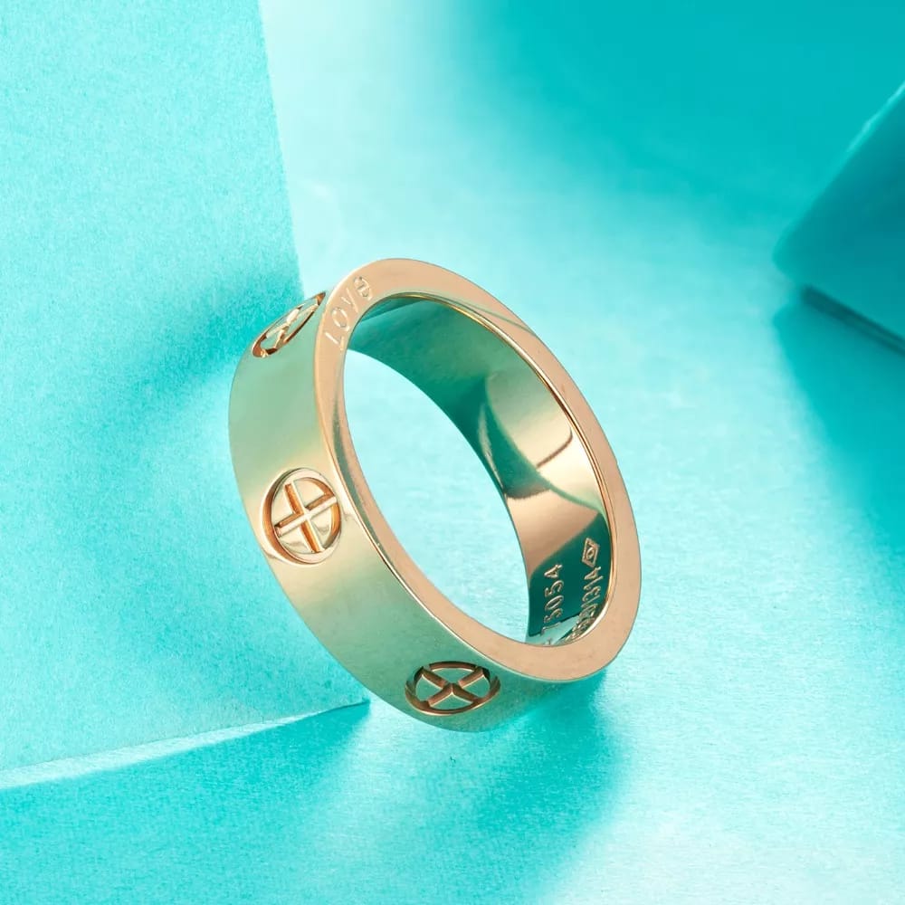 CARTIER GOLD COLOR PLUS (2) Ring – Forget me not- Gold color