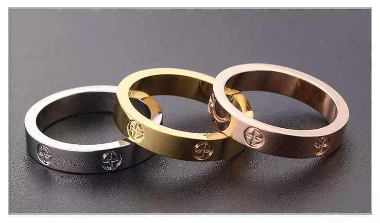 CARTIER GOLD COLOR PLUS (5) Ring – Forget me not- Gold color
