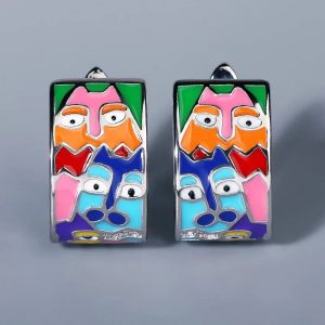 Earrings Face Color Fun