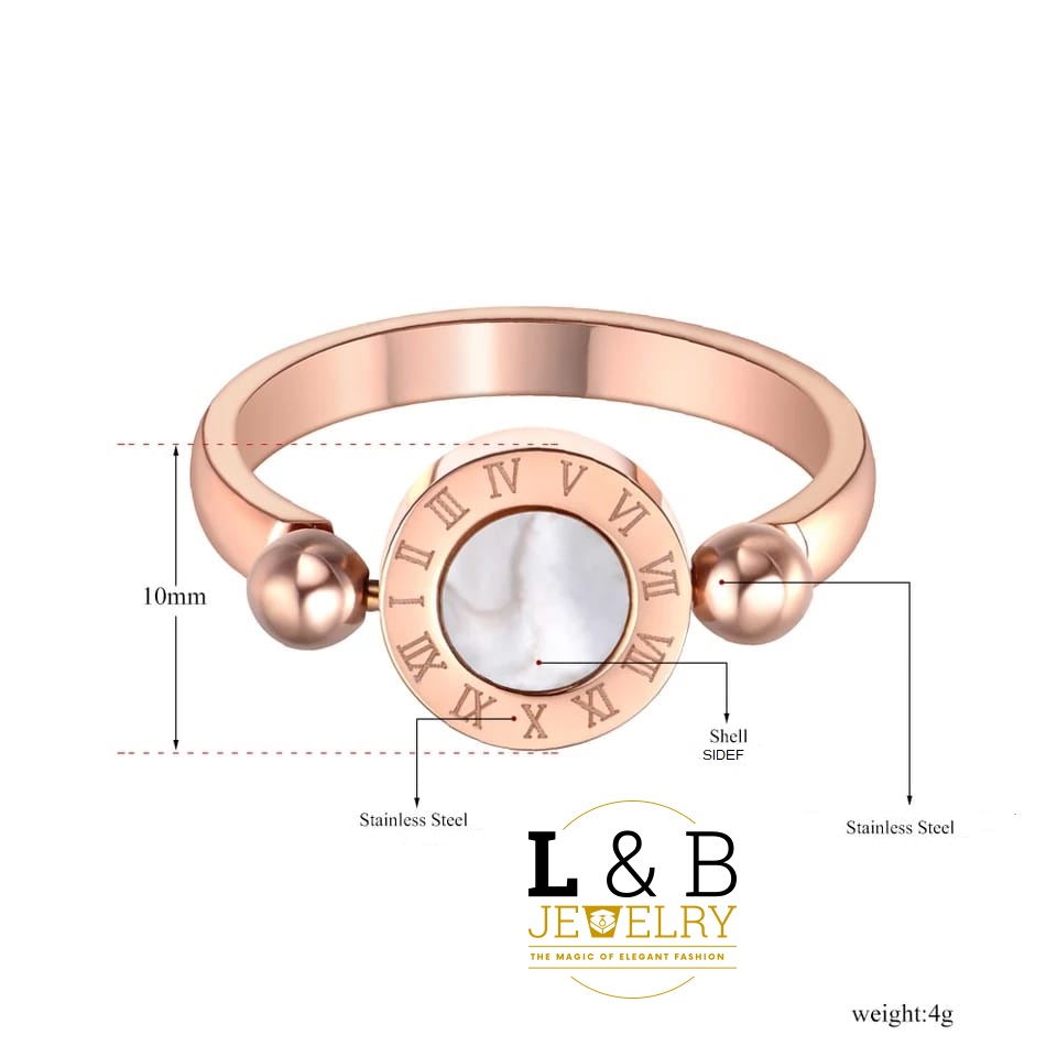INEL STAINLESS STEEL BVLGARI 2 FETE (5) Elegant Ring – Beauty Thena