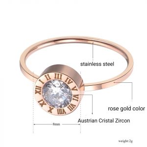 Ring Be Special with Numerals -Rose Gold
