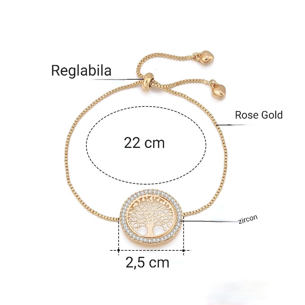 2009.jpg Bratara – Tree of Life – rose gold