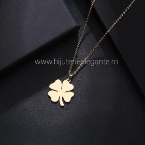 Necklace – Lucky Clover – Trifoi Norocos – Gold Color
