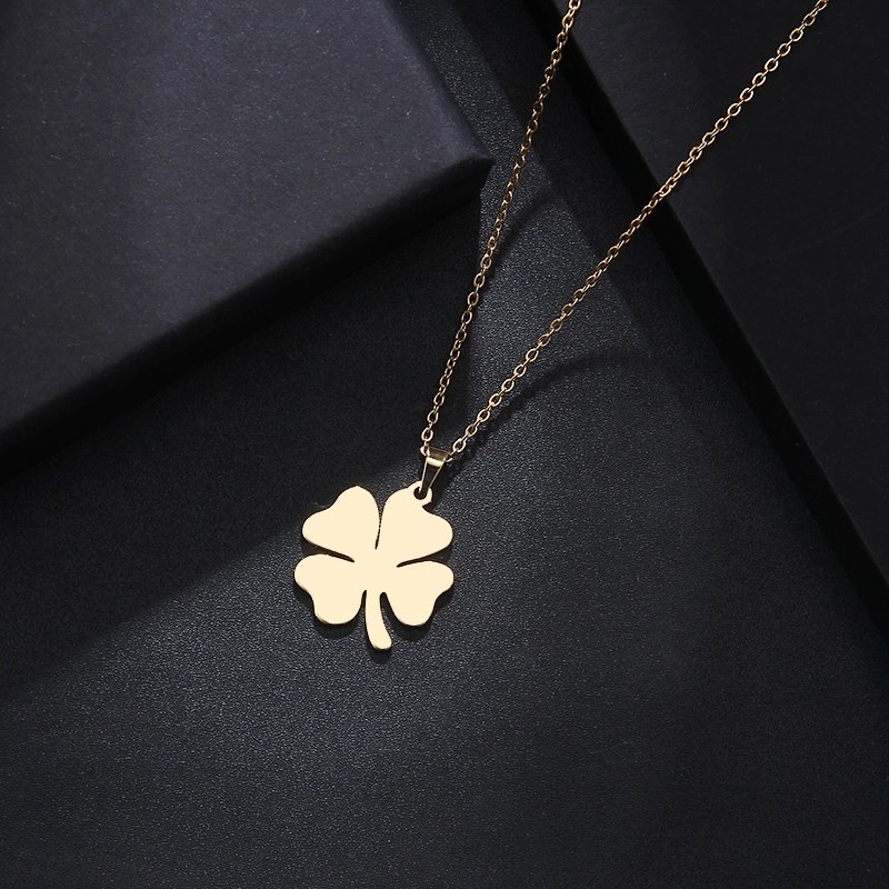 23044.jpg Necklace – Lucky Clover – Trifoi Norocos – Rose Gold Color