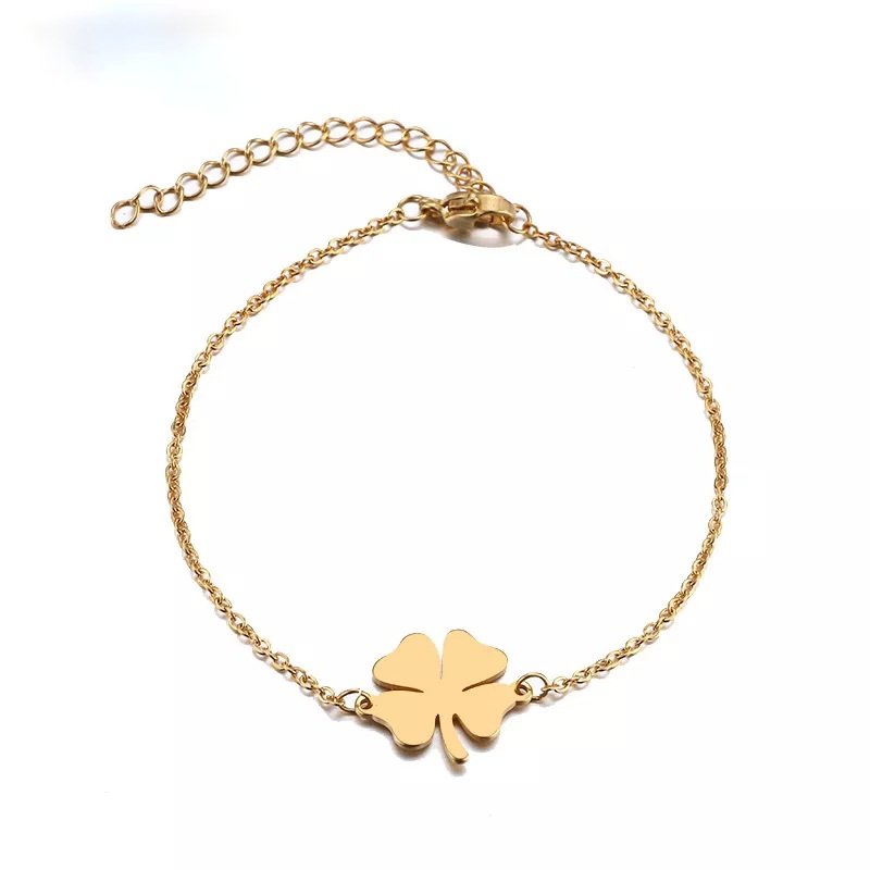 34045.jpg Bratara Trifoi Lucky Clover -gold color