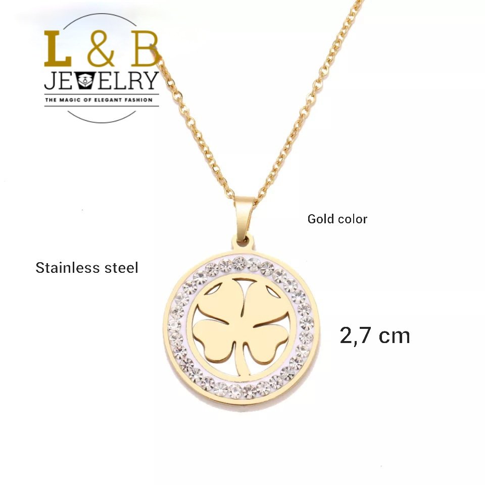 34063-1.jpg Necklace Trifoi Lucky Charm-gold color