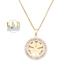 Necklace Trifoi Lucky Charm-gold color