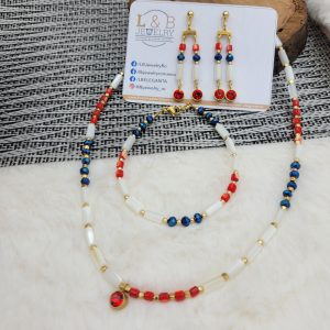 Ares Set Hematit si Sidef Handmade